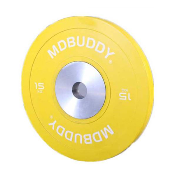 p1023 solid rubber bumper weight plates iwf 45cm (2.5 / 5 / 10 / 15 / 20 / 25 kg)