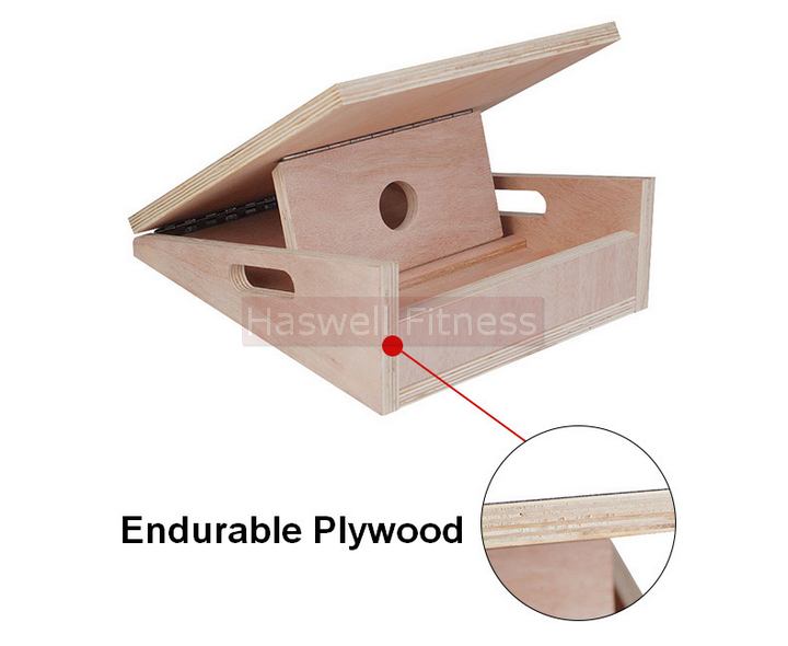 Haswell Fitness Foldable Adjustable Plywood Calf Stretcher 5