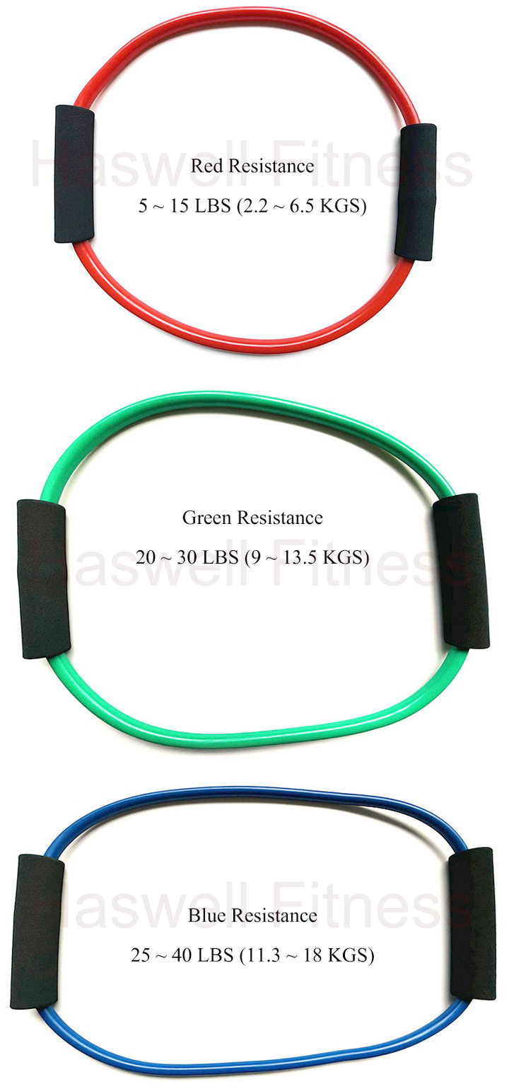 Haswell-Fitness-TLG-1101-Latex-Figure-O-Band-Resistance-tube-three-colors-available