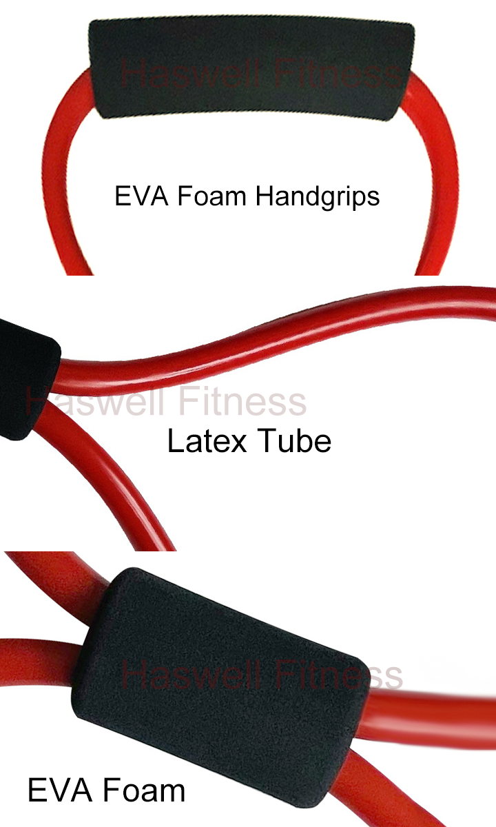 Haswell-Fitness-TLG-1102-Latex-Figure-8-Band-Resistance-tube-details