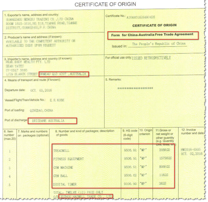 certificates-of-origin-Form-for-China-Australia-Free-Treade-Agreement