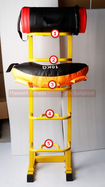 haswell fitness bulgarian croissants weight bag rack2 2