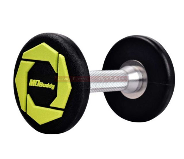 haswell fitness d1204 solid head pu urethane dumbbell 2