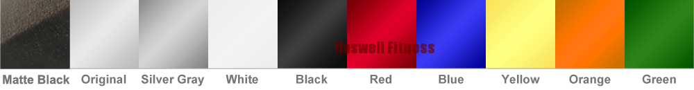 Some optional frame colors of Haswell Gym Machine