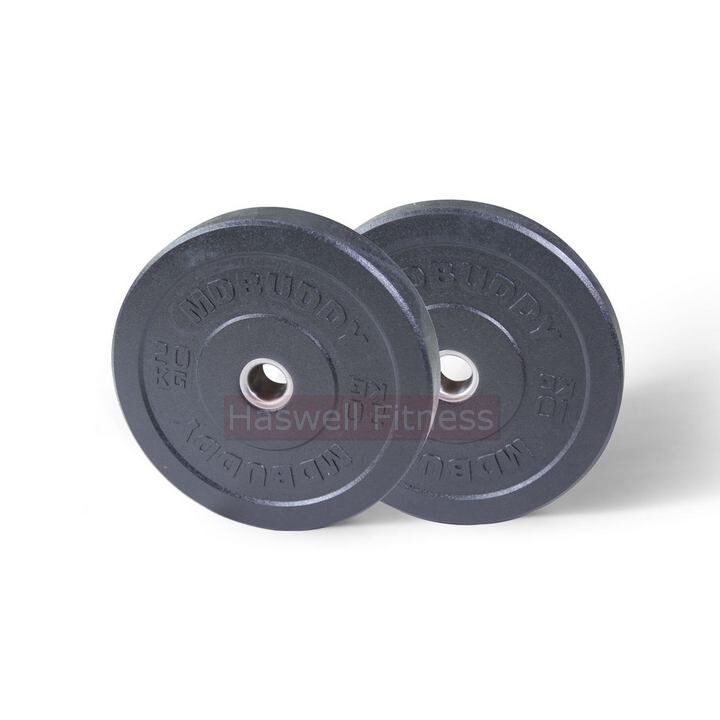 haswell fitness p1306b rubber solid high elasticity bumper plate 2