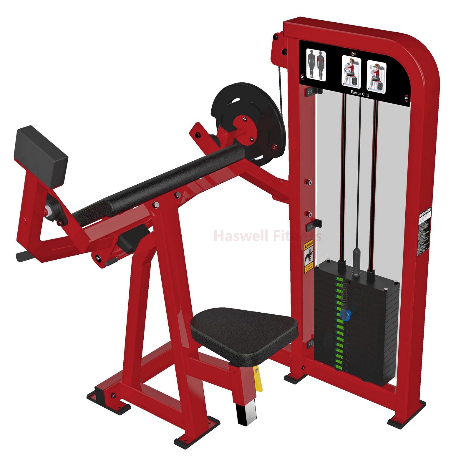 NH-112-3A Biceps Curl Gym Machine from China Haswell