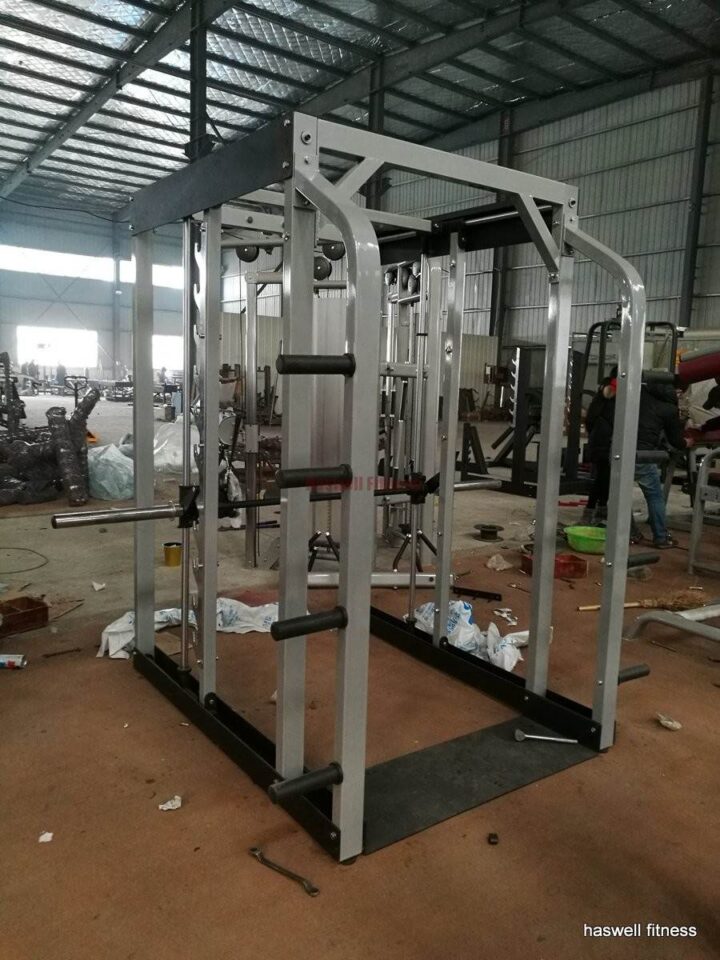 1655075982 pr301a 3 dimension freedom smith machine with 1 movable barbell olympic rack 11