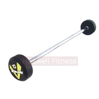 haswell fitness b1101 straight rubber coated round barbell 1