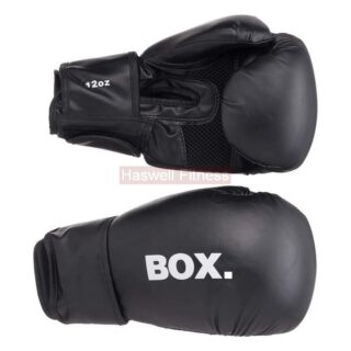 Haswell Fitness Box 2102 PU боксерские тренировочные перчатки артикул 12 унций черные