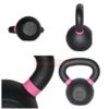 haswell fitness k1206 powder coated iron kettlebells with color rings 3