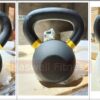 haswell fitness k1206 powder coated iron kettlebells with color rings 4