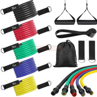 haswell fitness tlg s1 latex resistance tube bands set 100 lbs